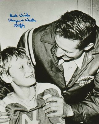 Legendary Hockey Dad Walter Gretzky Signed Vintage 8x10 Photo Father Of Wayne
