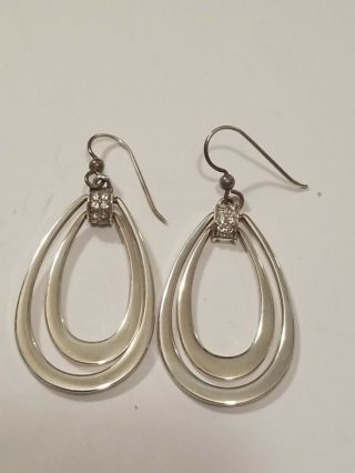 Vintage 925 Sterling Silver Dangle Earrings