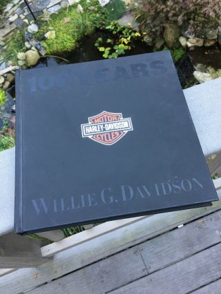 100 Years Of Harley Davidson By Willie G.  Davidson 2002 Hardcover Book