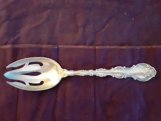 Gorham Sterling Silver,  Strasbourg,  Large Slotted Serving Spoon - Exc.  Cond
