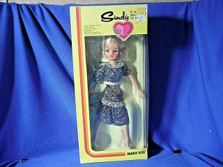 Vintage 1978 Marx Toys Sindy Doll 1000 No Stand Nrfb (do - 339)