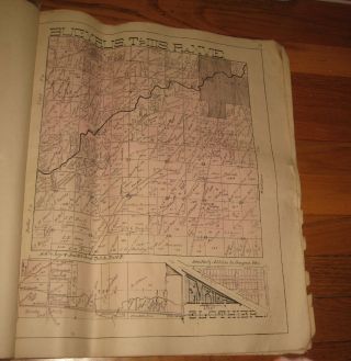 VTG 1894 ATLAS MAP PLAT CRAWFORD COUNTY OHIO Bucyrus Family Names H.  L.  Weber 3