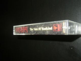 Cancer ‎– The Sins Of Mankind vintage 1993 U.  S.  cassette DEATH METAL 3