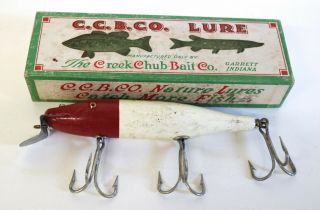 Vintage Creek Chub Bait Co.  Red/white Pikie Lure