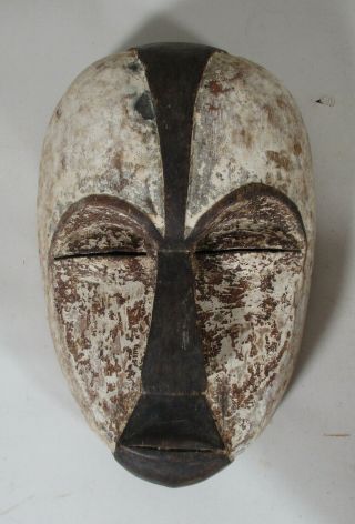 Vintage Africa Kenya Carved Wood Wooden Mask Sculpture Primitive Folk Art