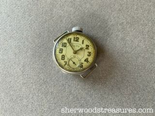 Antique Vintage 1930 Tip - Top Wristwatch Haven Clock Co Non