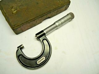 Vintage Starrett 0 - 1 Micrometer