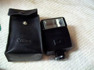 Vintage Canon Speedlite 155a Flash With Case Japan Domestic