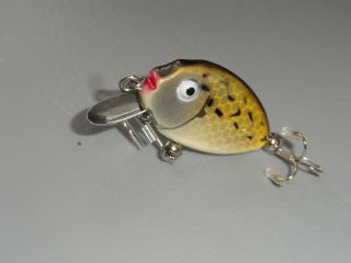 VINTAGE FISHING LURE HEDDON TINY PUNKINSEED SERIES 380 CRAPPIE SCALE C.  1965 - 78 2