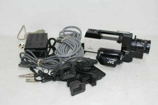 Jvc Gx - N70e Camcorder Colour Video Camera Recorder Connector Cables Vintage Set