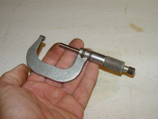 Estate Vintage Machinist Toolmaker Starrett No 2 Micrometer 1 " - 2 " Tool