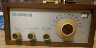 Klh Model Eighteen 18 Fm Tuner Vintage Slight Stain,  Noted In Picture.