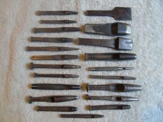 Vintage Leather Tools Hole Punches,  Osborne,  Adams,  Francis & Ward,  Etc.