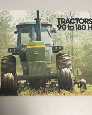 Vintage 1979 John Deere Tractor Sales Brochure 90 To 180 Hp 47 Color Pages