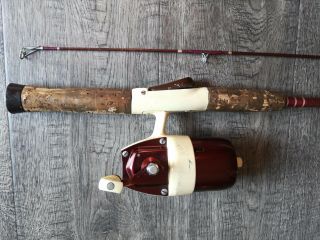 Vintage Bronson 63 Fishing Rod/reel Made In Usa
