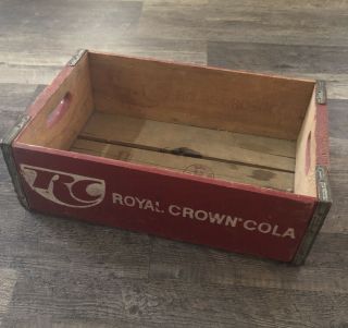 Vintage Rc Royal Crown Cola Wood Soda Pop Crate Albuquerque,  N.  M.
