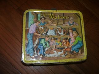 1973 Vintage The Waltons Aladdin Lunch Box With Thermos