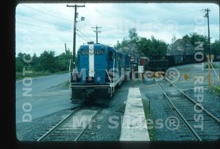 Slide B&m Boston & Maine Gp7 1575 & 1 W/train In 1978