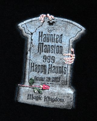 Vintage Long Sleeve 999 Happy Haunts T Shirt From 2003,  Xl