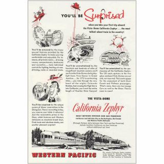 1955 Western Pacific,  California Zephyr: You 