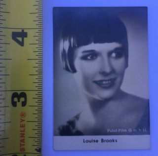 Vintage Antique Louise Brooks Cigarette Card Germany Silent Film Star