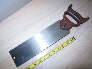 Vintage Disston & Sons 80 Double Edge Cabinet Saw Fine Sharp Barely