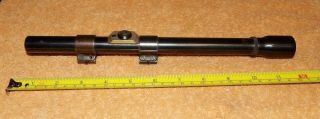 Vintage J.  C.  Higgins Rifleman 4x Rifle Scope With Mounting Rings