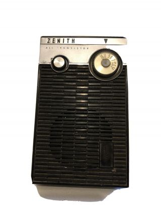 Vintage 1950s Classic Old Zenith Owl Eyes Royal 500 Antique Transistor Radio