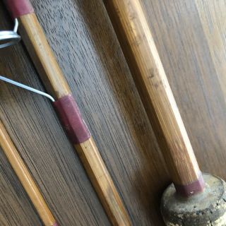 Vintage Bamboo / Cane 3 Piece Fly Fishing Rod / 9’ Antique / Classic