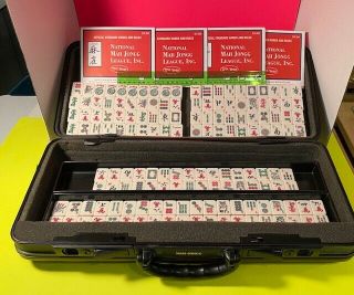 Vintage Crisloid Mah Jongg Mahjong Set 152 Tiles Case