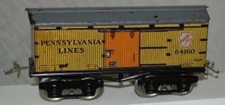 Vintage Prewar Ives No.  64160 Boxcar Pennsylvania Lines Prr - O Gauge
