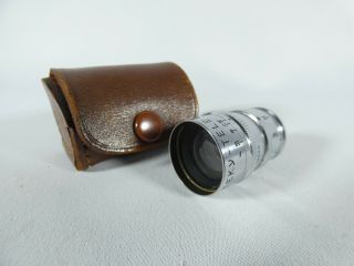 Vintage Steky - Tele Coated 1:5.  6 F=40mm Subminiature Camera Lens Metal Japan Case