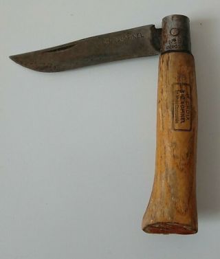 Opinel N° 9 La Main Couronnée Ancien Couteau De Poche,  Vintage Pocket Knife