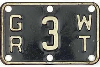 99 Cent Indiana Gross Weight License Plate Attachment 3