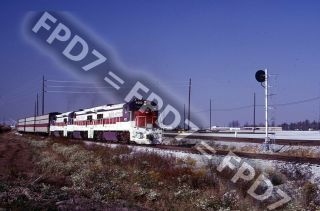 Slide Auto Train U36b 4010 Scene;louisville;october 1975