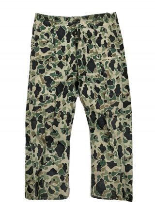 Rok South Korea Army/marine Duck Hunter Camo Trousers Pants.  Good Vtg.  W36.