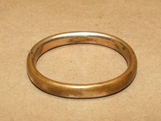 Antique Victorian Rolled Gold Childs Bangle Bracelet Very Worn