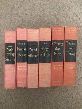 Vintage Winston Churchill The Second World War Complete Set Of 6