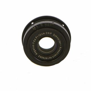 Vintage Schneider 12cm F/6.  8 Angulon Barrel Lens - Bg