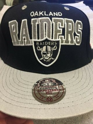 Vintage Nfl Oakland Raiders Cap Hat Mitchell And Ness Snapback M&n
