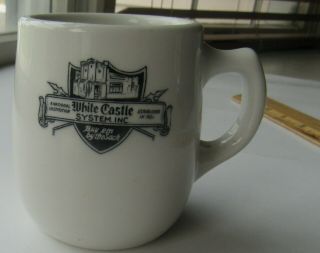 Vintage White Castle Ashtray Bottom Coffee Cup Usa Mayer China Est 1881 C1930 