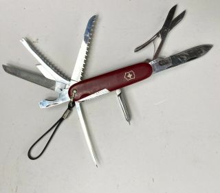 Vintage Hoffritz Victorinox Multi Tool - 9 Pocket Knife Saw Scissors Phillips