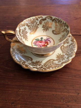 Antique Paragon Fine Bone China Tea Cup & Saucer - By Appointment To Queen Mary