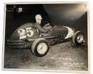 Mike Nazaruk 25 8 X 10 Photo Sprint Car Dirt Track Midget Racing Vintage