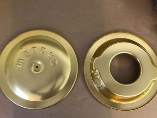 Vintage Moroso Gold Anodized Aluminum 14 " Open Element Air Cleaner Hot Rod