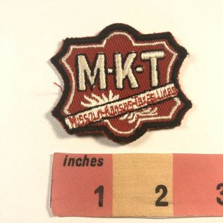 Vtg M K T Mkt Missouri Kansas Texas Lines Railroad Train Twill Patch 04aj