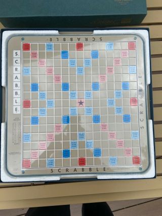 Vintage 1977 Deluxe Scrabble Turntable Edition Selchow & Righter Game,  Complete