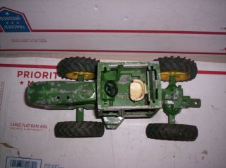 Vintage Old 1970s Ertl 1/16 John Deere 7520 4 Wheel Drive Toy Tractor REBUILDER 3