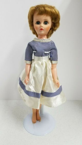 Vintage 1960s Fashion Doll,  Sleep Eyes 19 " Tall,  Joints,  Clothes.