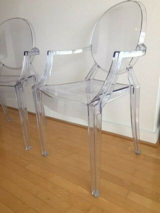 Phillipe Stark Louis ghost chairs - pair 2